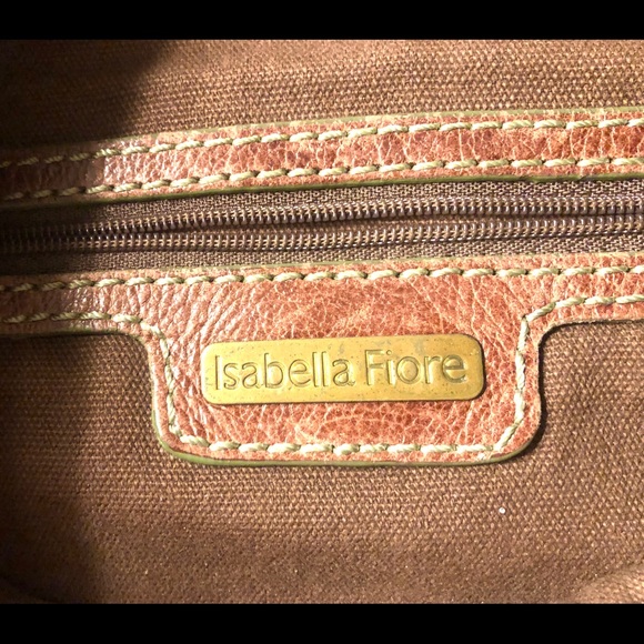 Isabella Fiore Studded Brown Leather Shoulder Bag - Picture 5 of 7